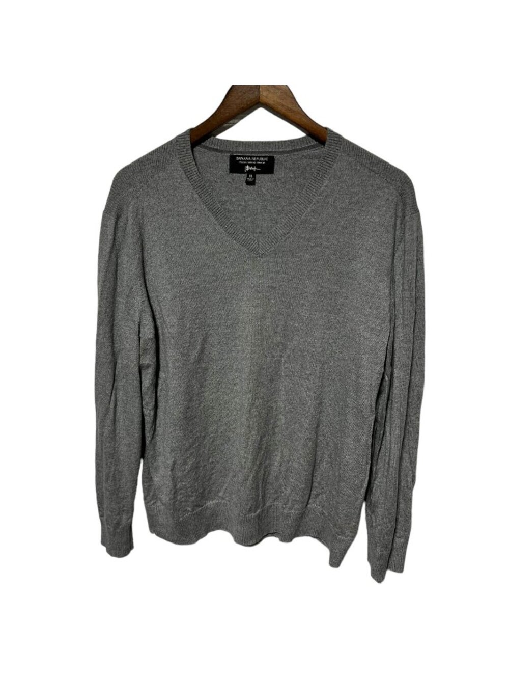 Banana Republic Gray Merino Wool Sweater Size XL